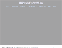 Tablet Screenshot of beaconcarpetcleaning.com